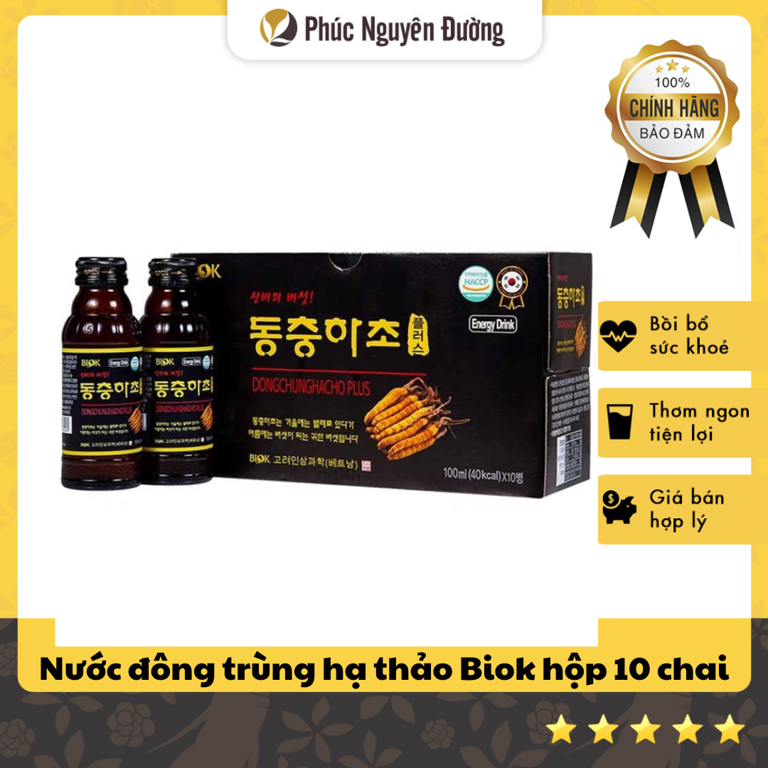 Nước Đông Trùng Hạ Thảo Biok Dạng Chai 100ml