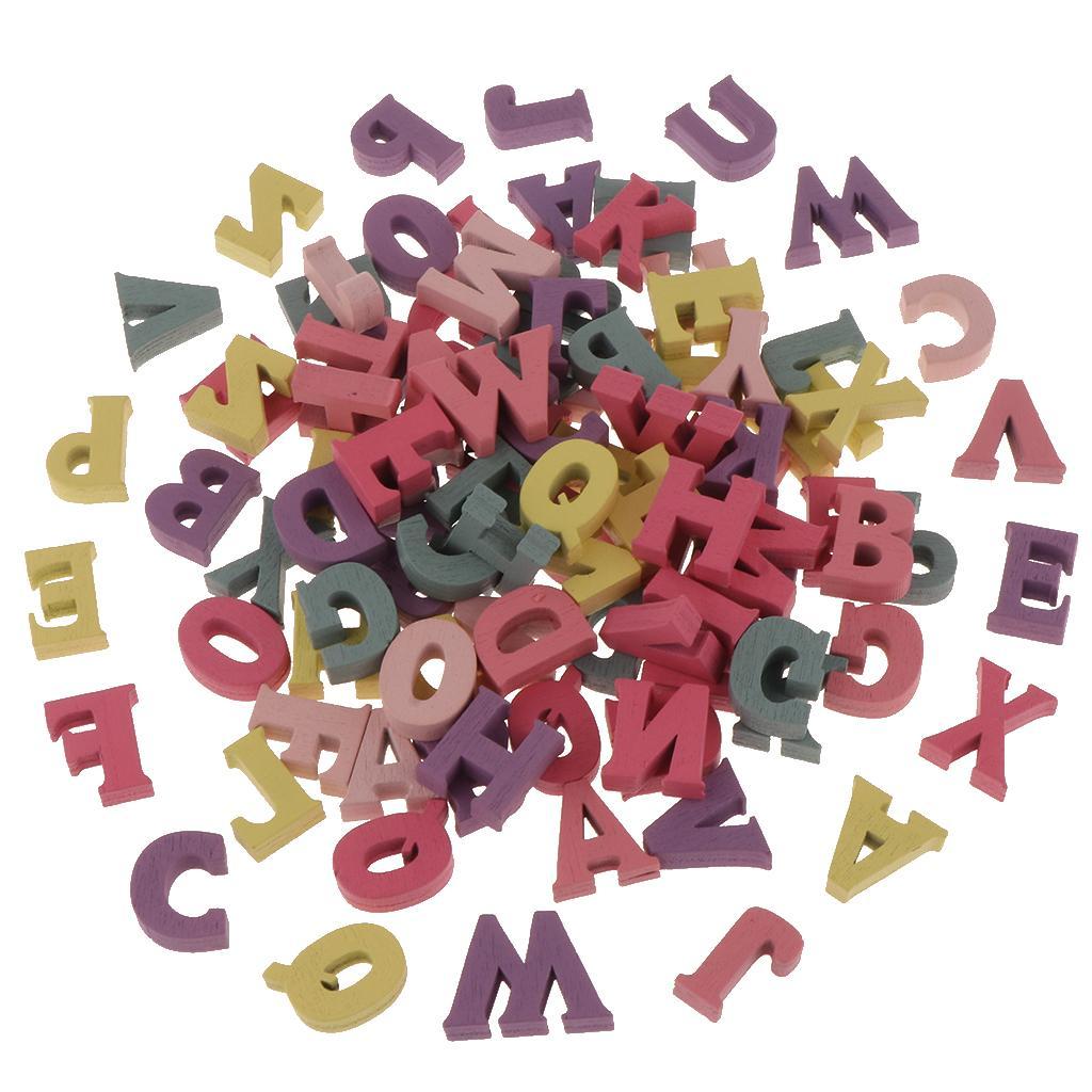 3-6pack 100pcs Wooden Alphabet Letters for Preschool Kids Toddler Educational
