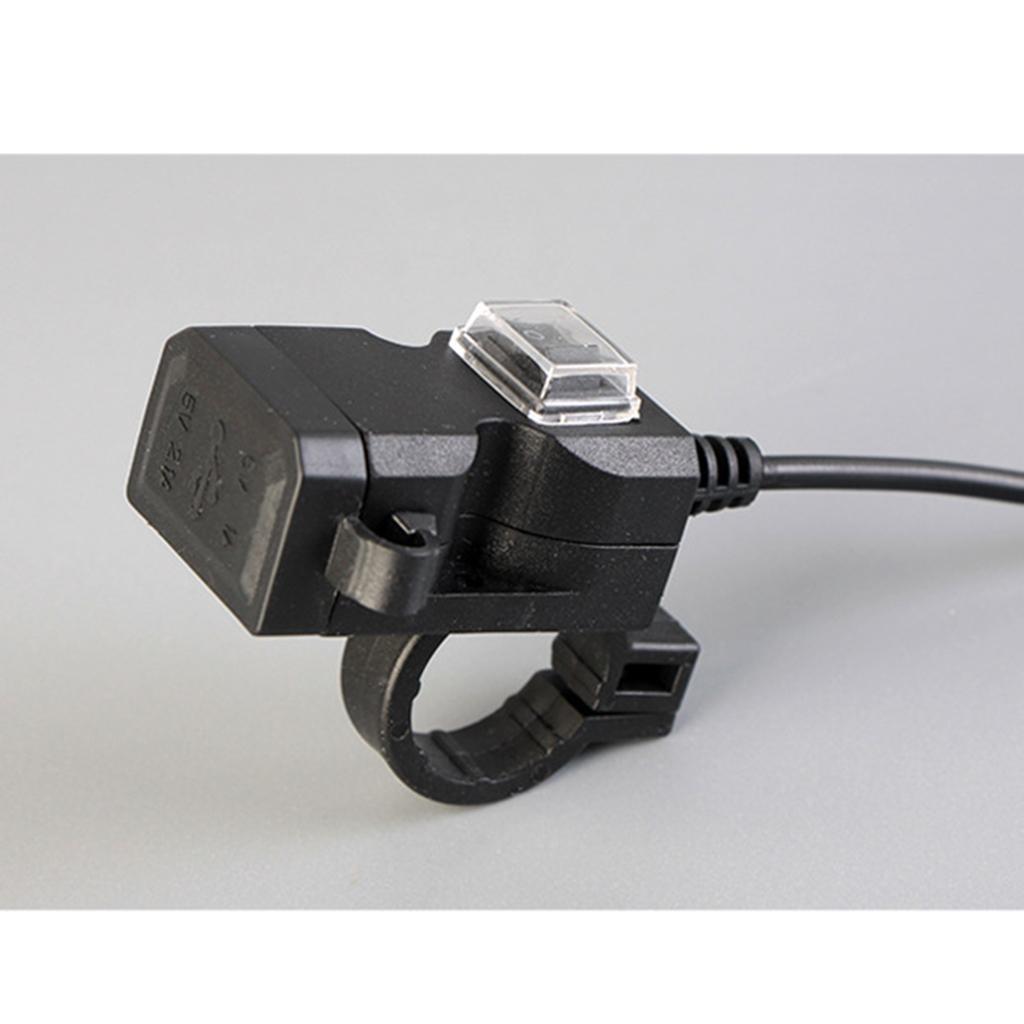 Dual USB Charger Motorcycle Handlebar Fast Car Charger Charger