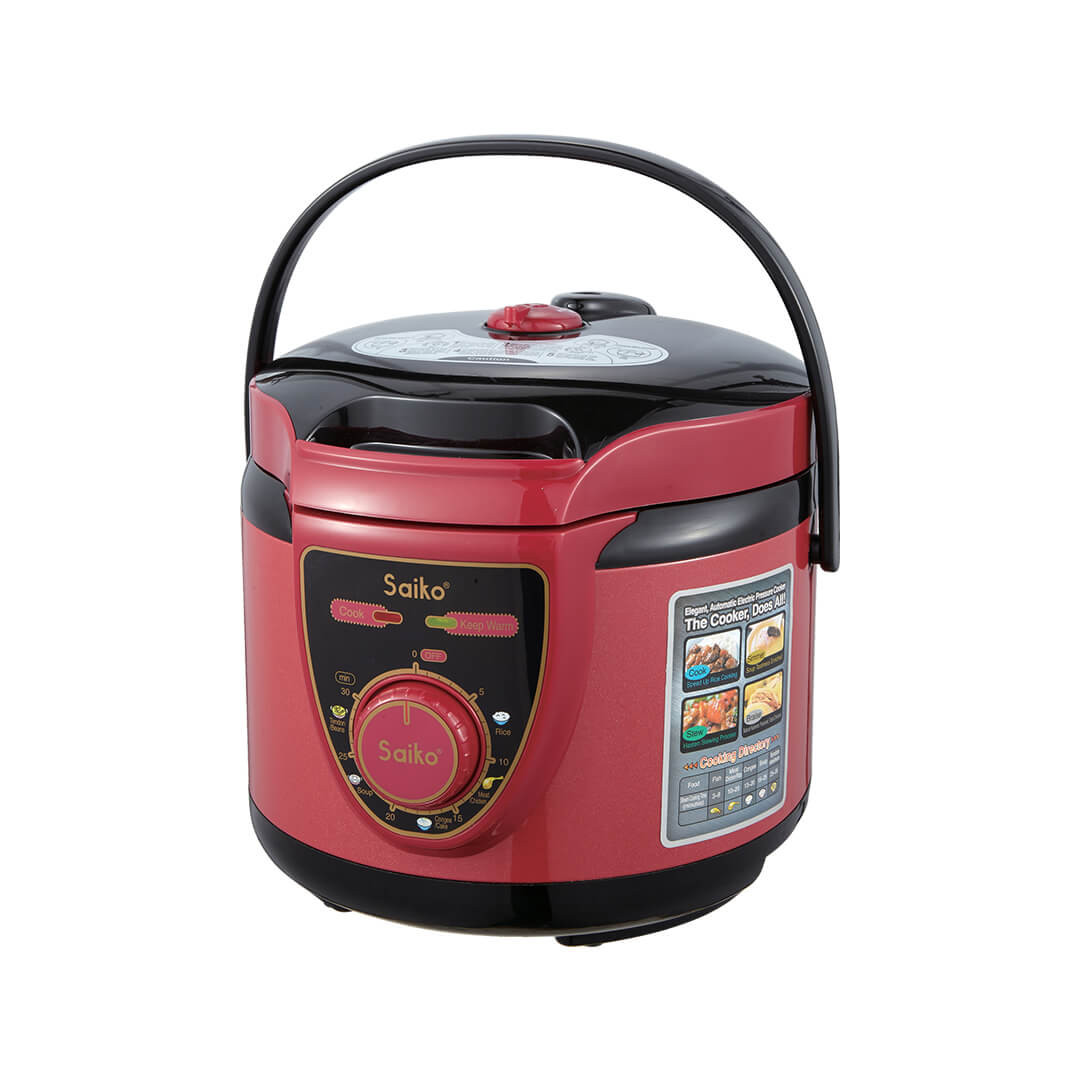 Nồi Áp Suất Saiko Lòng Inox EPC-418SU - Đỏ