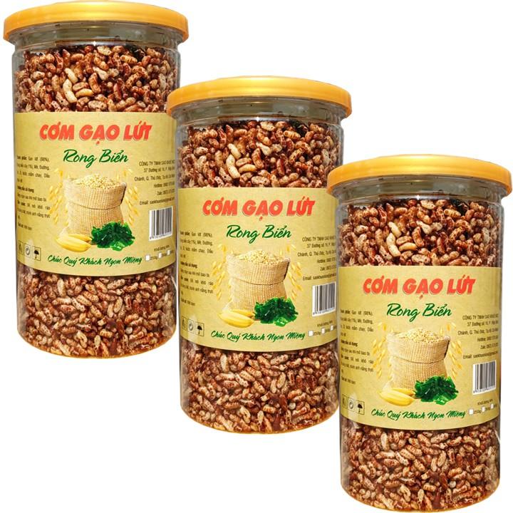 Cơm gạo lứt rong biển combo 2 hũ tổng 500G - món ăn giúp giảm cân hoặc ăn chay tốt cho sức khỏe HIỆU SK FOOD