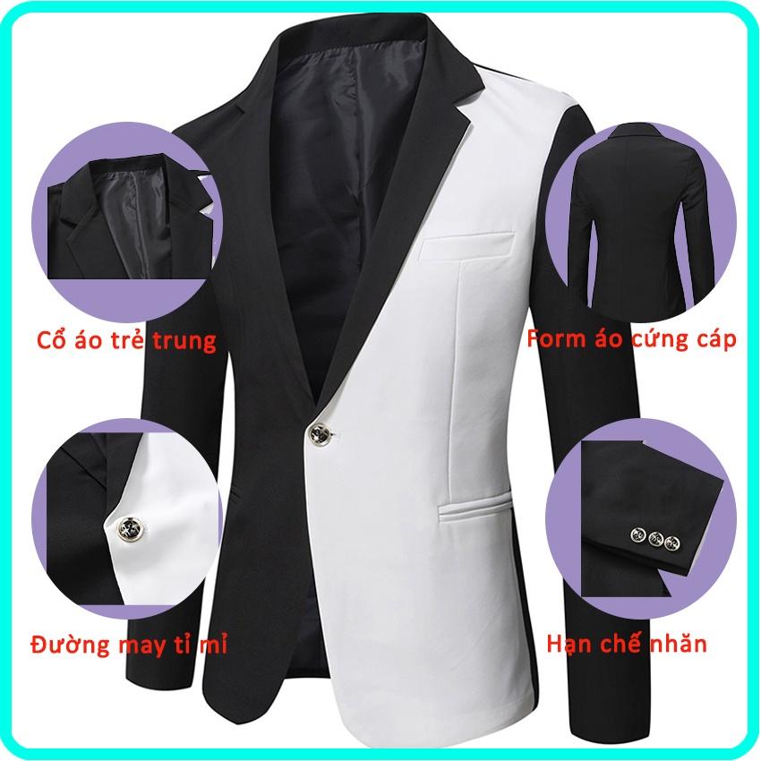 Áo vest nam, Vest nam phối 2 màu truyền thông, dễ phối đồ, mang phong cách trẻ trung, lịch lãm, sang trọng, mã N42