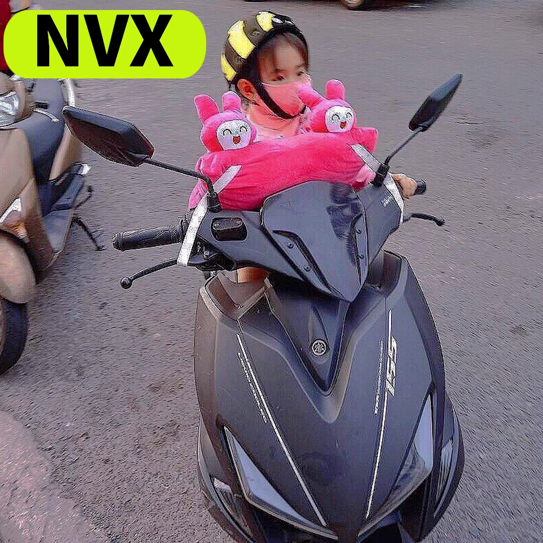 Ghế ngồi xe tay ga NVX cho bé , GHẾ GA XẾP SẮT SƠN TĨNH ĐIỆN
