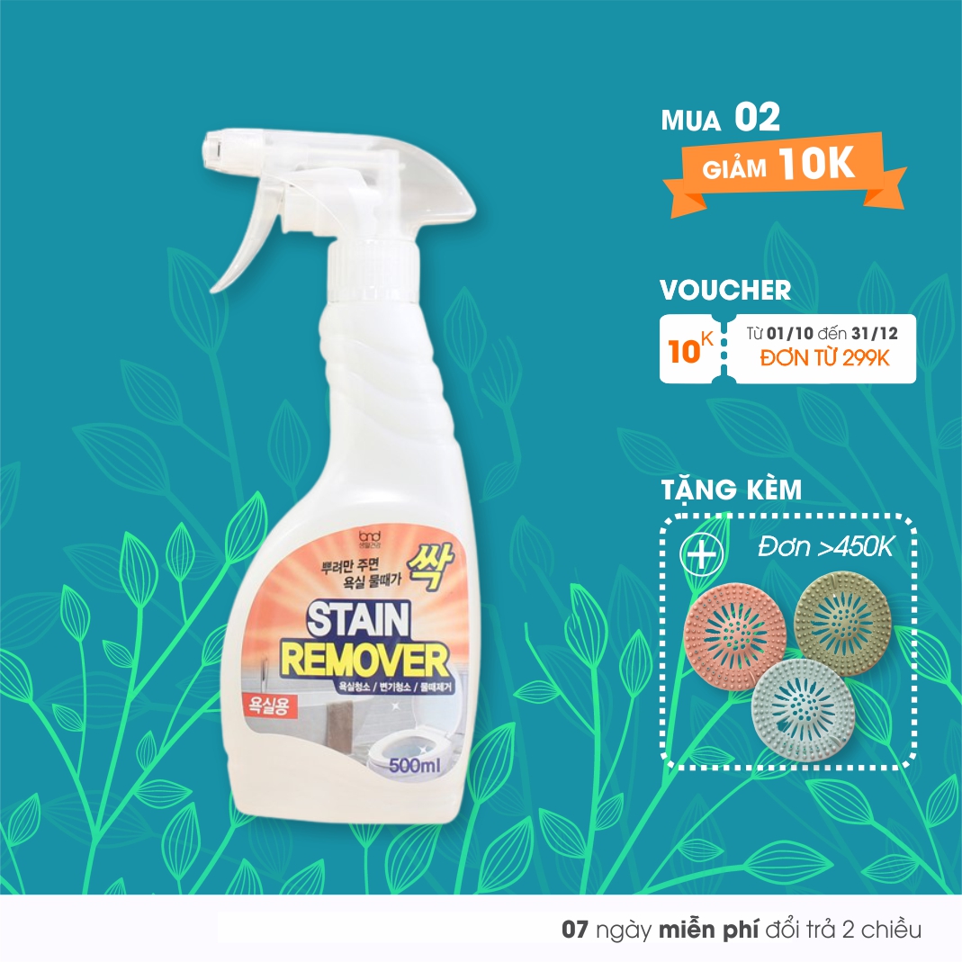 Dung Dịch Hữu Cơ Tẩy Ố, Khử Mùi Nhà Vệ Sinh Detergent Revolution STAIN REMOVER - Chai 500ml