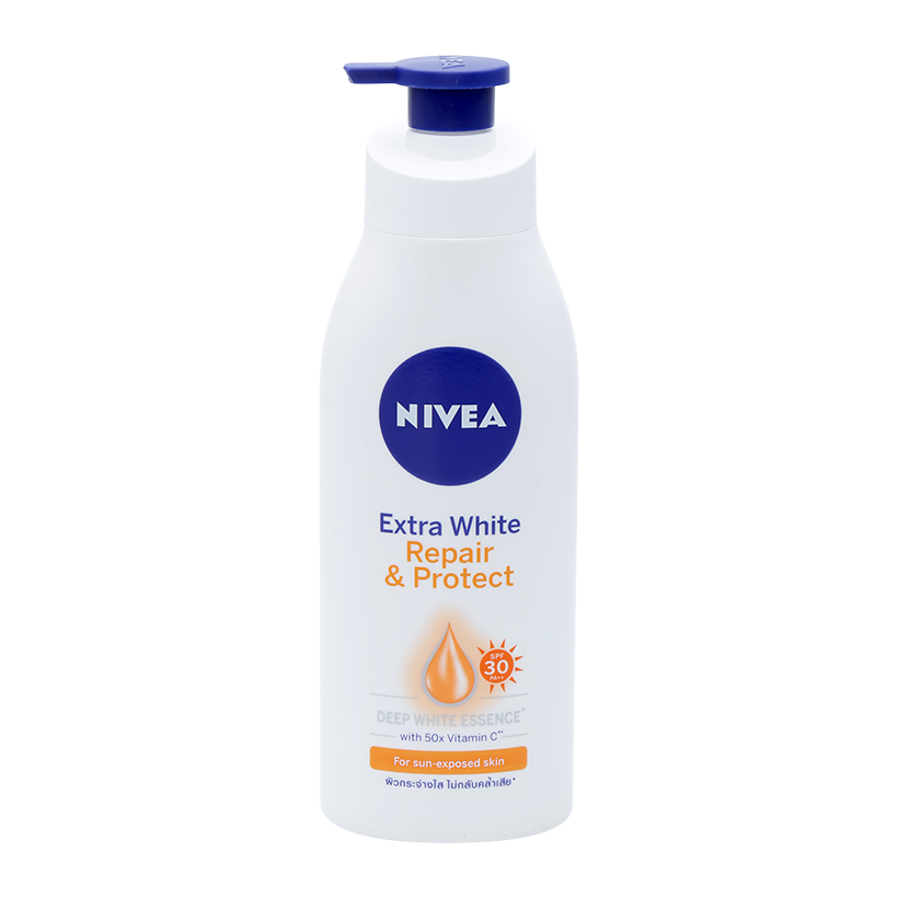 Sữa dưỡng thể dưỡng trắng giúp phục hồi &amp; chống nắng Nivea Extra White Repair &amp; Protect SPF30 (350ml)