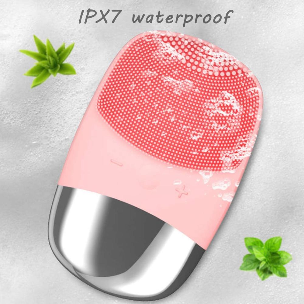 Làm Sạch Da Mặt Bàn Chải Silicon Chống Thấm Nước Máy Mát Xa Da Mặt Chà Rửa Loại Bỏ Mụn Đầu Đen Sâu Làm Sạch Và Tẩy Tế Bào Chết