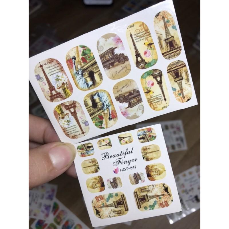 Hình dán stick săm nước bộ TAY VÀ CHÂN