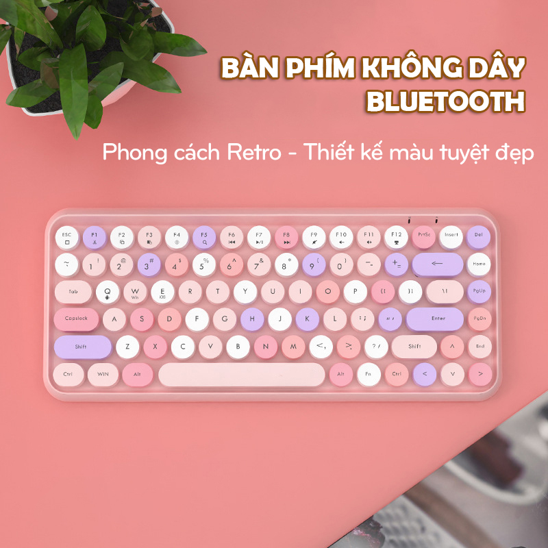 Bàn phím không dây Bluetooth  308i, dễ sử dụng, thiết kế đẹp- D1484