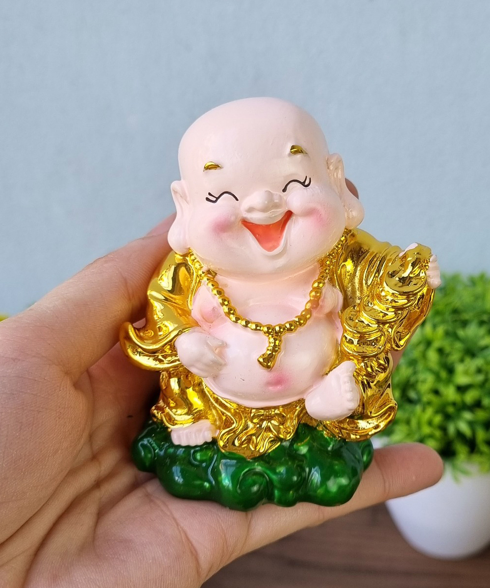 Bộ 05 tượng Di Lặc Ngũ Phúc Lâm Môn 9cm hàng Việt Nam