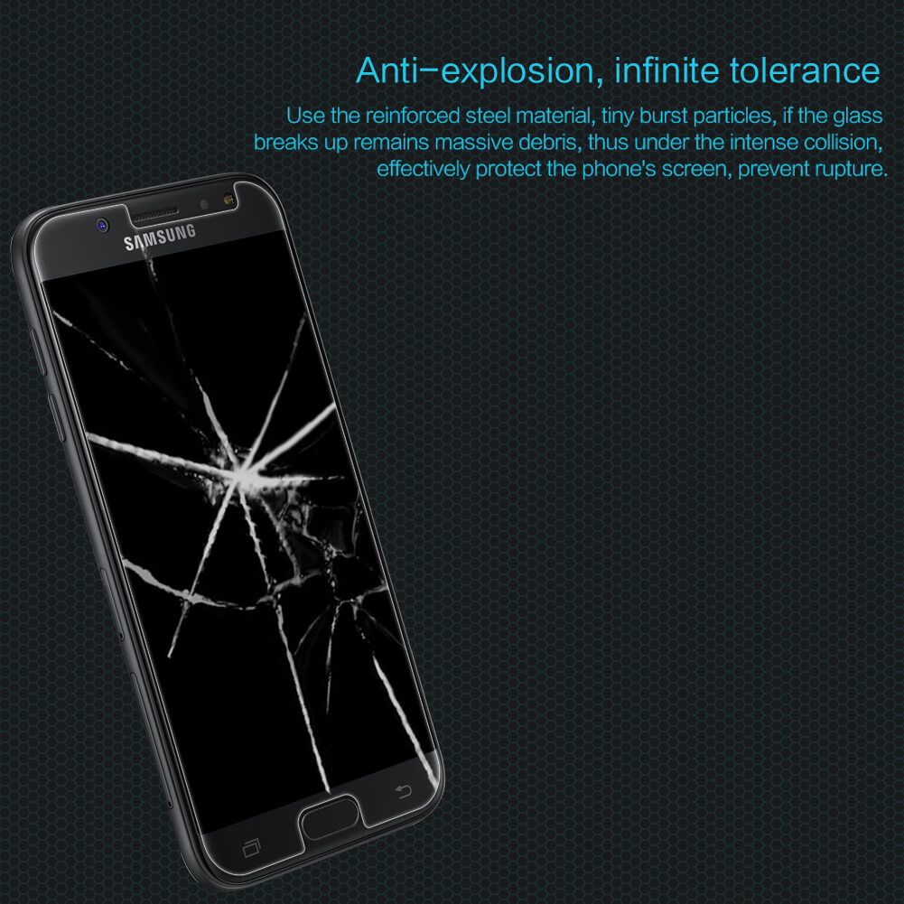 Miếng dán kính cường lực dành cho Samsung Galaxy J7 Pro hiệu HOTCASE HBO - hàng nhập khẩu