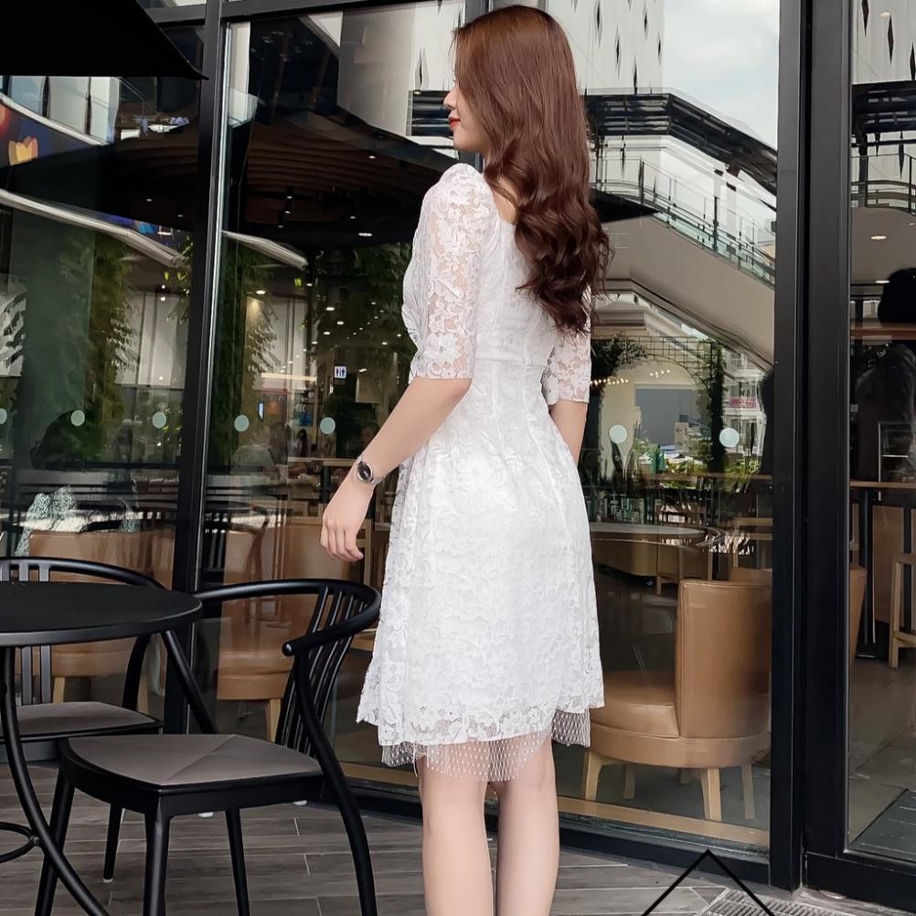 QUẢNG CHÂU Đầm dáng xòe tay lỡ sang trọng CAO CẤP
