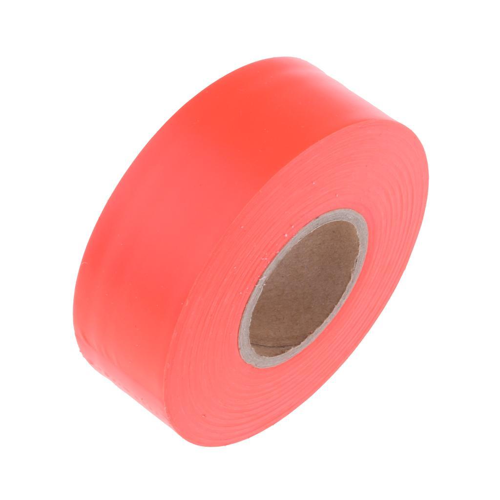 Outdoor Garden Tool Flagging Tape Trail Marking Safety Ribbon Camp Orange