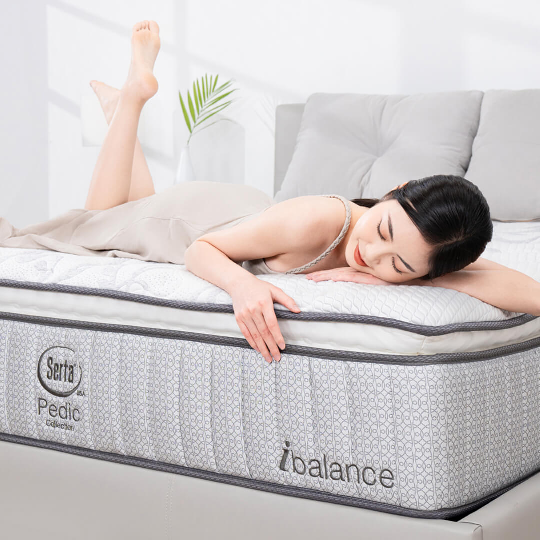 Nệm lò xo cao cấp Serta Pedic iBalance 36 cm