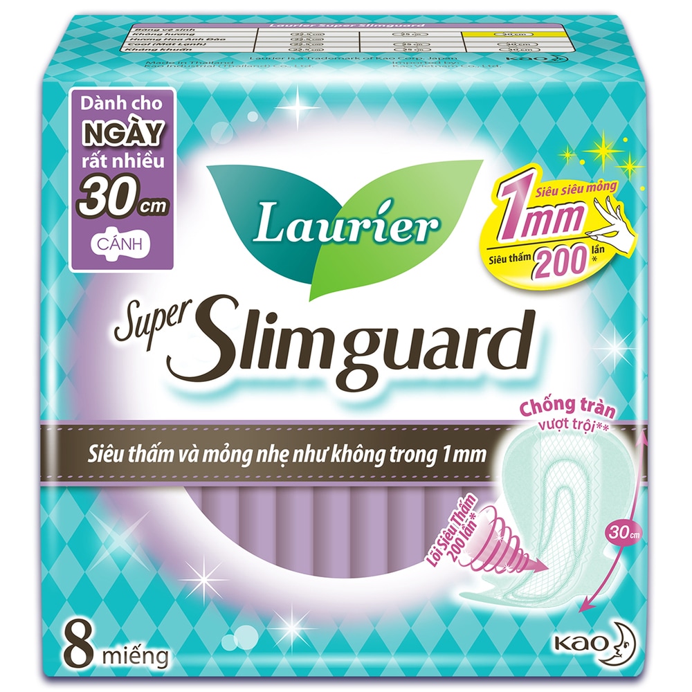 Combo 4 Gói Băng Vệ Sinh Laurier tiện lợi