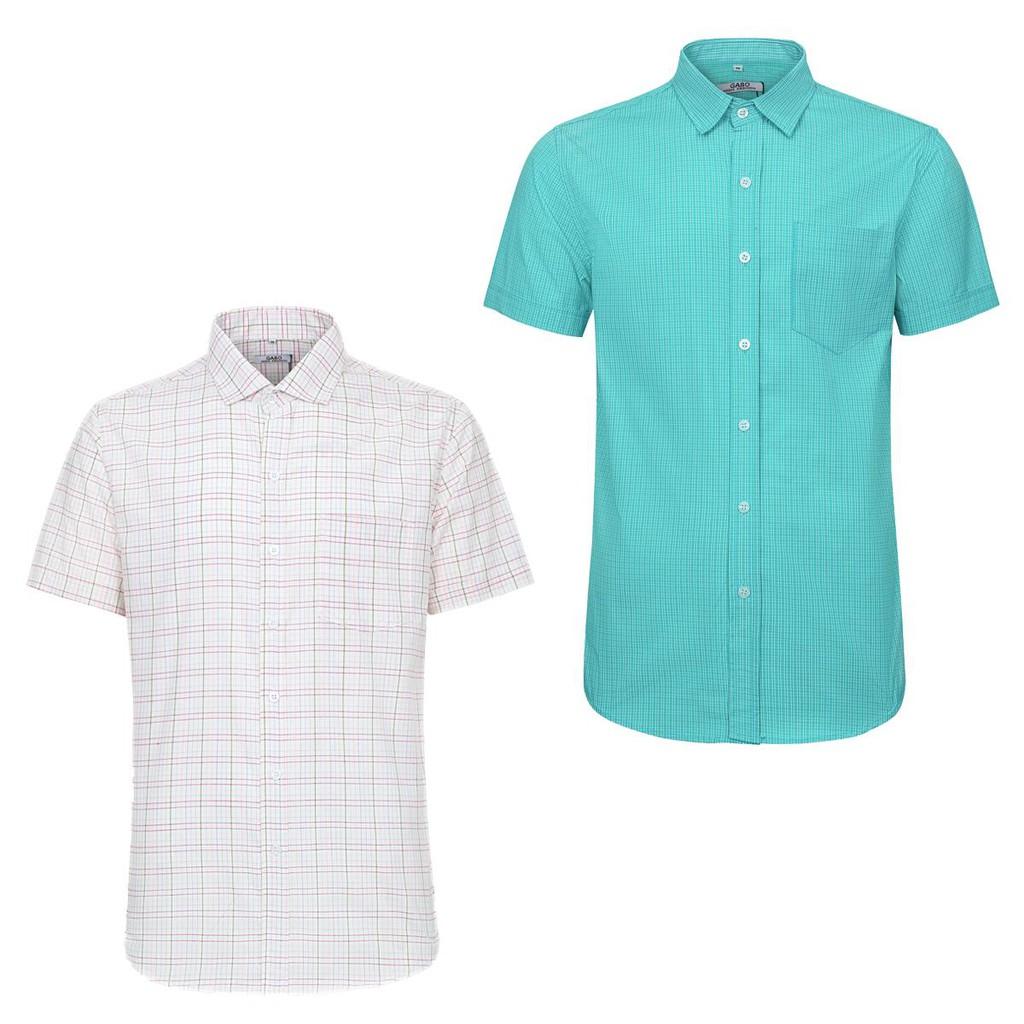 Combo 2 Áo Sơ Mi Nam Sọc Caro Cao Cấp CB2000