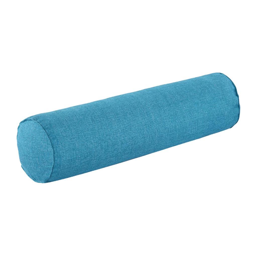 Orthopedic Neck Roll Pillow Round Cervical Support Spine Pillow Blue