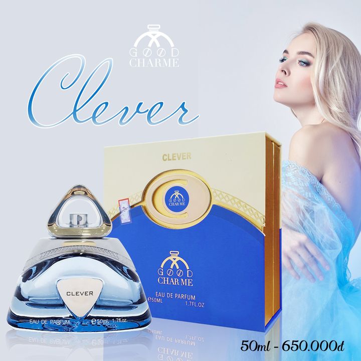 Nước hoa nữ cao cấp, Charme Clever, hương hoa nữ tính, toát lên sự hồn nhiên, yêu đời và hoạt bát, 50ml