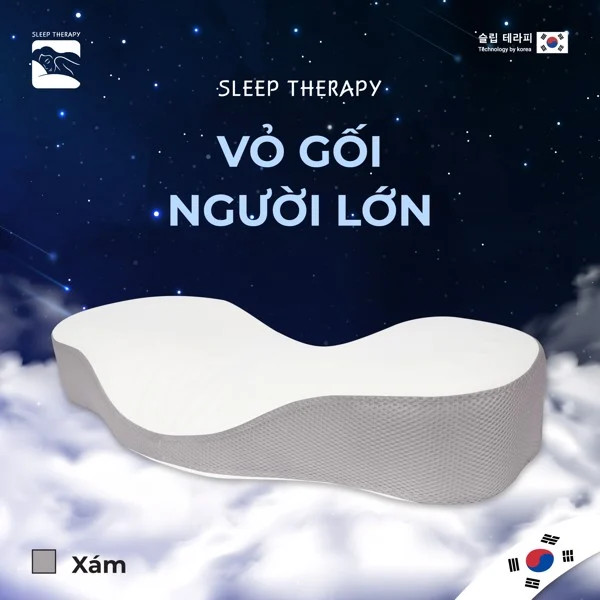 Vỏ gối ngoài Sleep Therapy - Màu xám