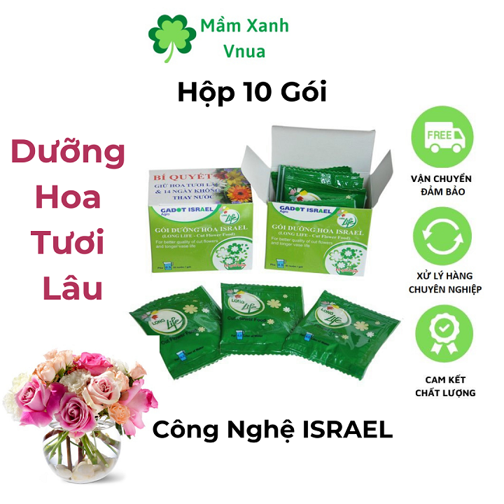 Dưỡng Hoa Tươi Lâu Nhập Khẩu ISRAEL Long Life - Hoa Lâu Tàn, Không Thối Nước
