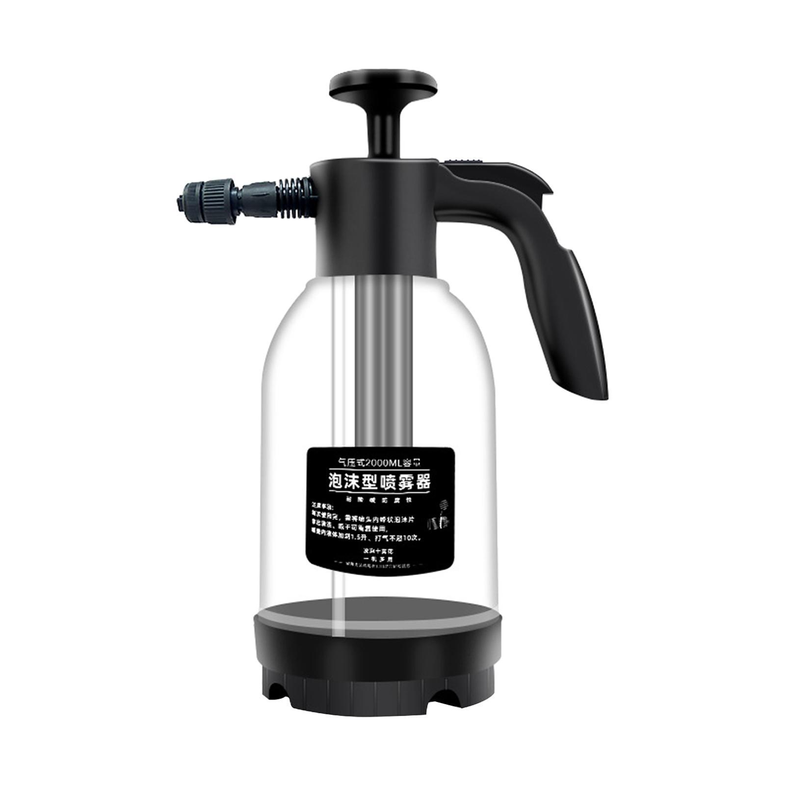 Car Hand Foam Sprayer Adjustable Nozzle 2.0L Portable for Car Window Washing