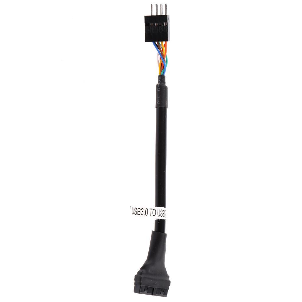 USB3.0 20Pin Header Male to USB2.0 9Pin Female Adapter for Motherboard Cable