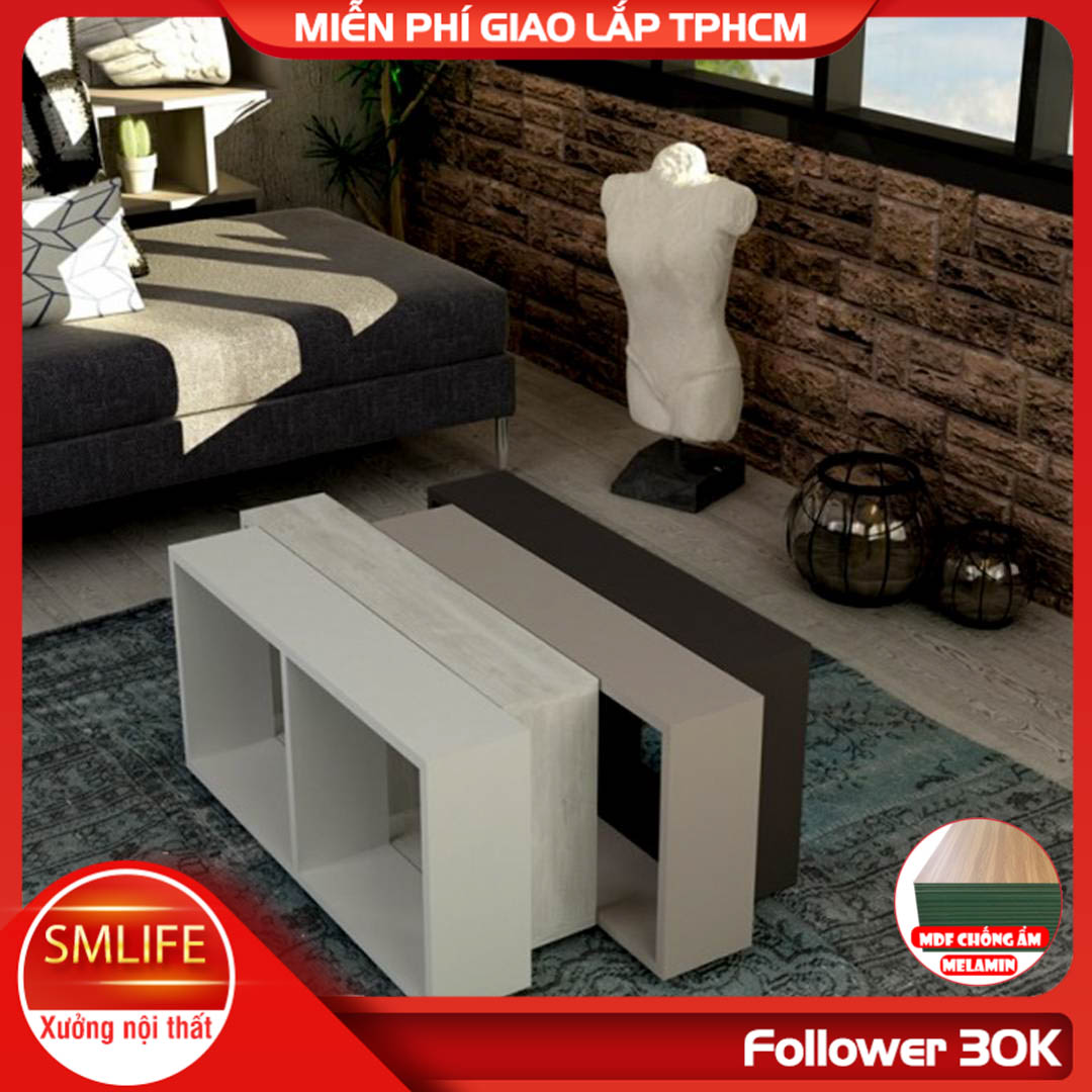Bàn sofa dáng thấp cho phòng khách SMLIFE Calvin