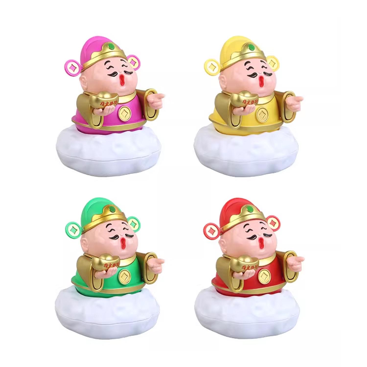 Mô Hình Thần Tài Lắc Đầu - Trang Trí Tết - E1002 - Màu Vàng