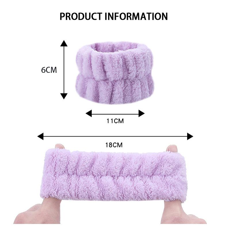 4 cặp cổ tay spa washband microfiber cổ tay rửa băng dây đeo cổ tay để rửa mặt dây đeo cổ tay Color: 4