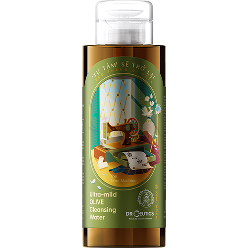 Nước tẩy trang DrCeutics Ultra-Mild Olive Cleansing Water (310ml/500ml) - Hàng chính hãng