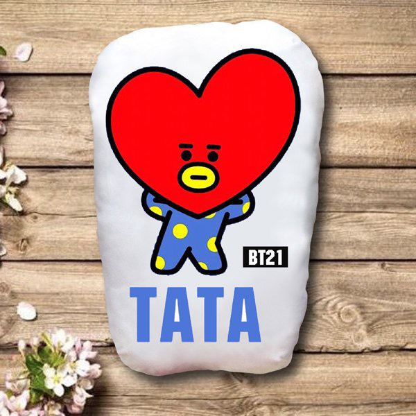 Gấu ôm BT21 2 mặt ảnh /gối ngủ bts bt21