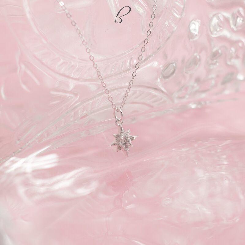 Vòng cổ Bling It tia sáng bạc đính đá BIVC245