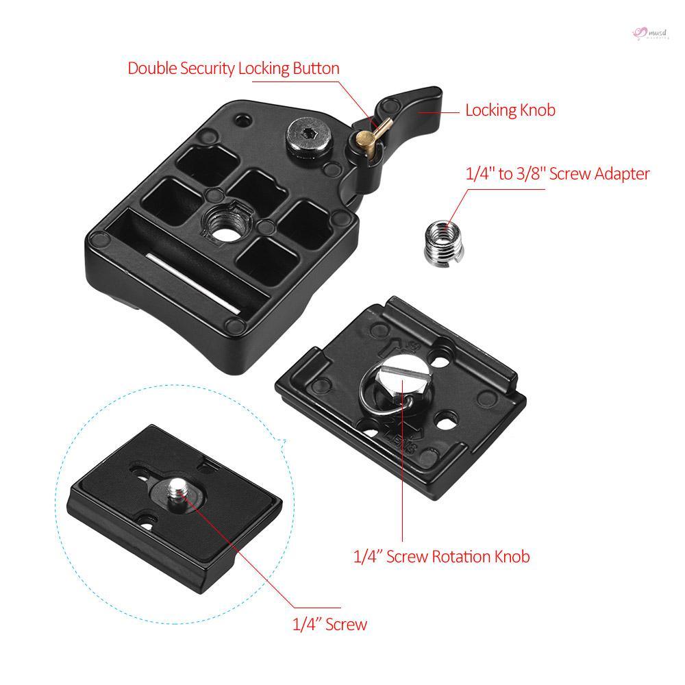 Tấm gắn máy ảnh với ốc vít 1/4 & 3/8 inch cho tripod DSLR