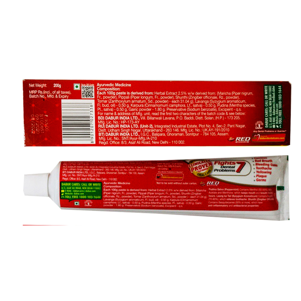 Kem đánh răng thảo dược Red Dabur Ấn Độ