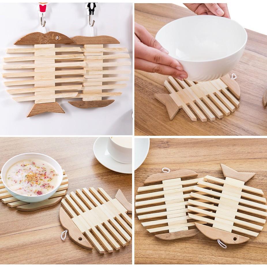 Rế nồi cách nhiệt bằng gỗ