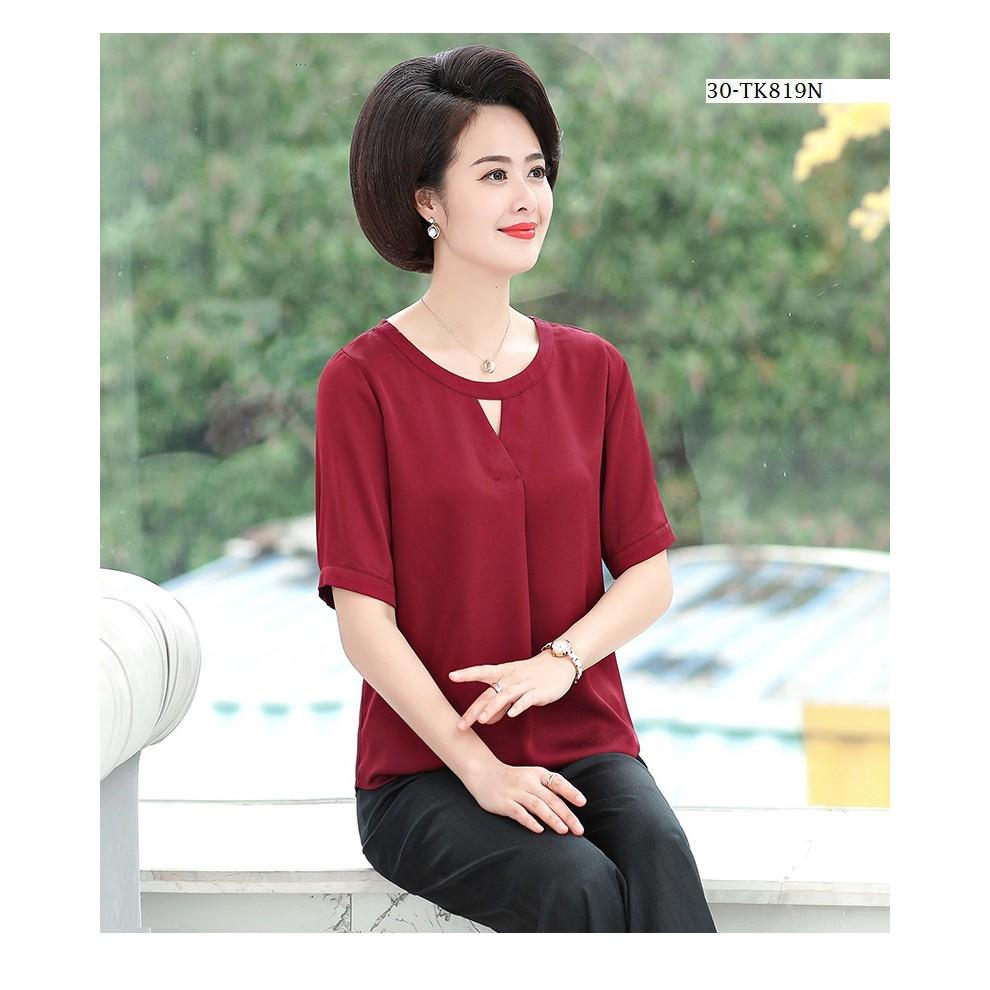Tk715-ÁO KIỂU TAY NGẮN THIẾT KẾ s-6xl