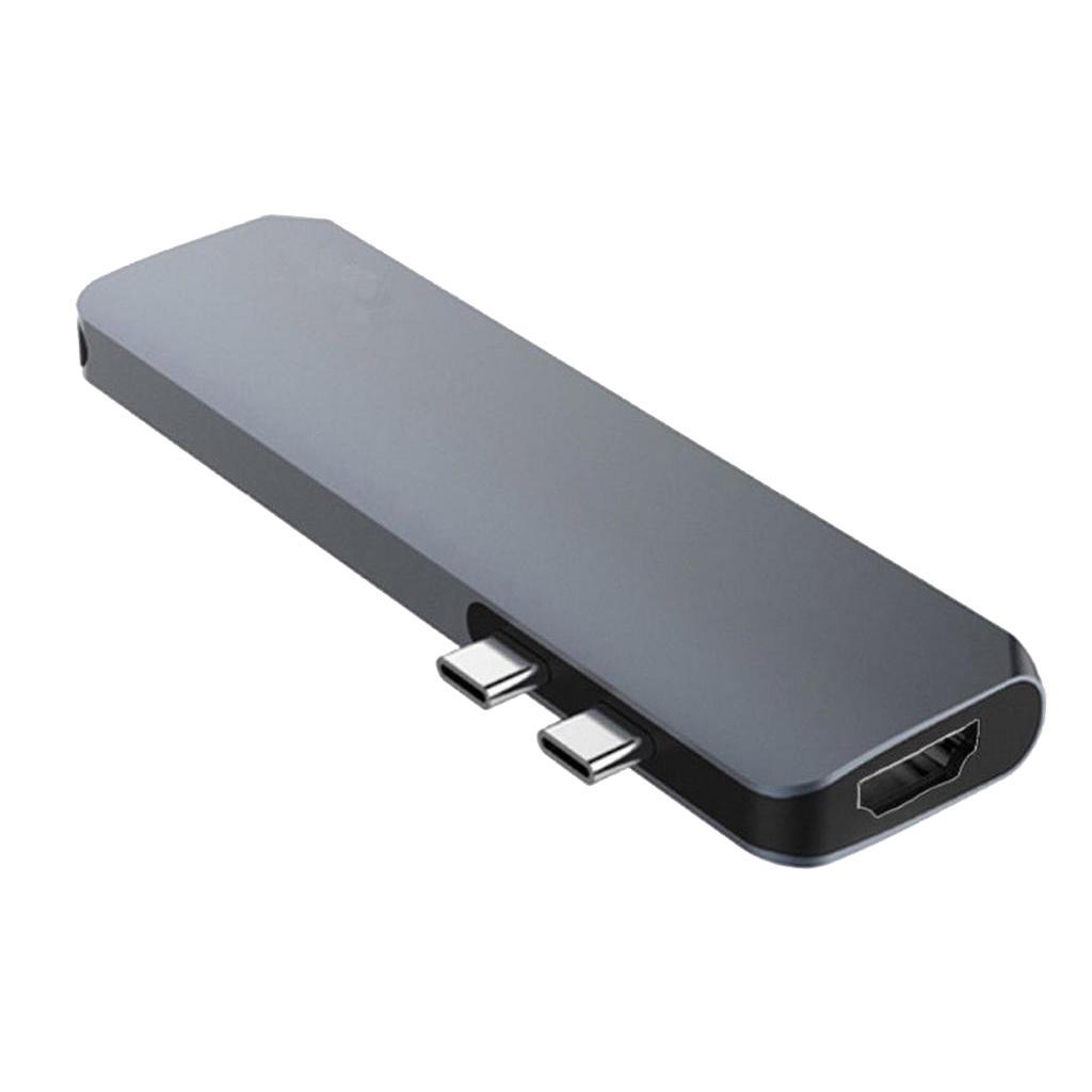 7 in 1 USB-C Type C HD Output 4K HDMI USB 3.0 Adapter HUB For MacBook Pro