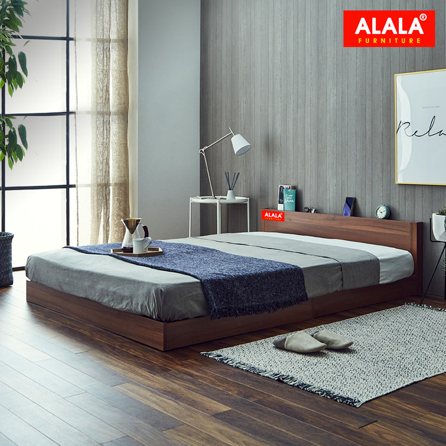 Giường ngủ ALALA41 cao cấp/ Miễn phí vận chuyển và lắp đặt/ Đổi trả 30 ngày/ Sản phẩm được bảo hành 5 năm từ thương hiệu ALALA/ Chịu lực 700kg