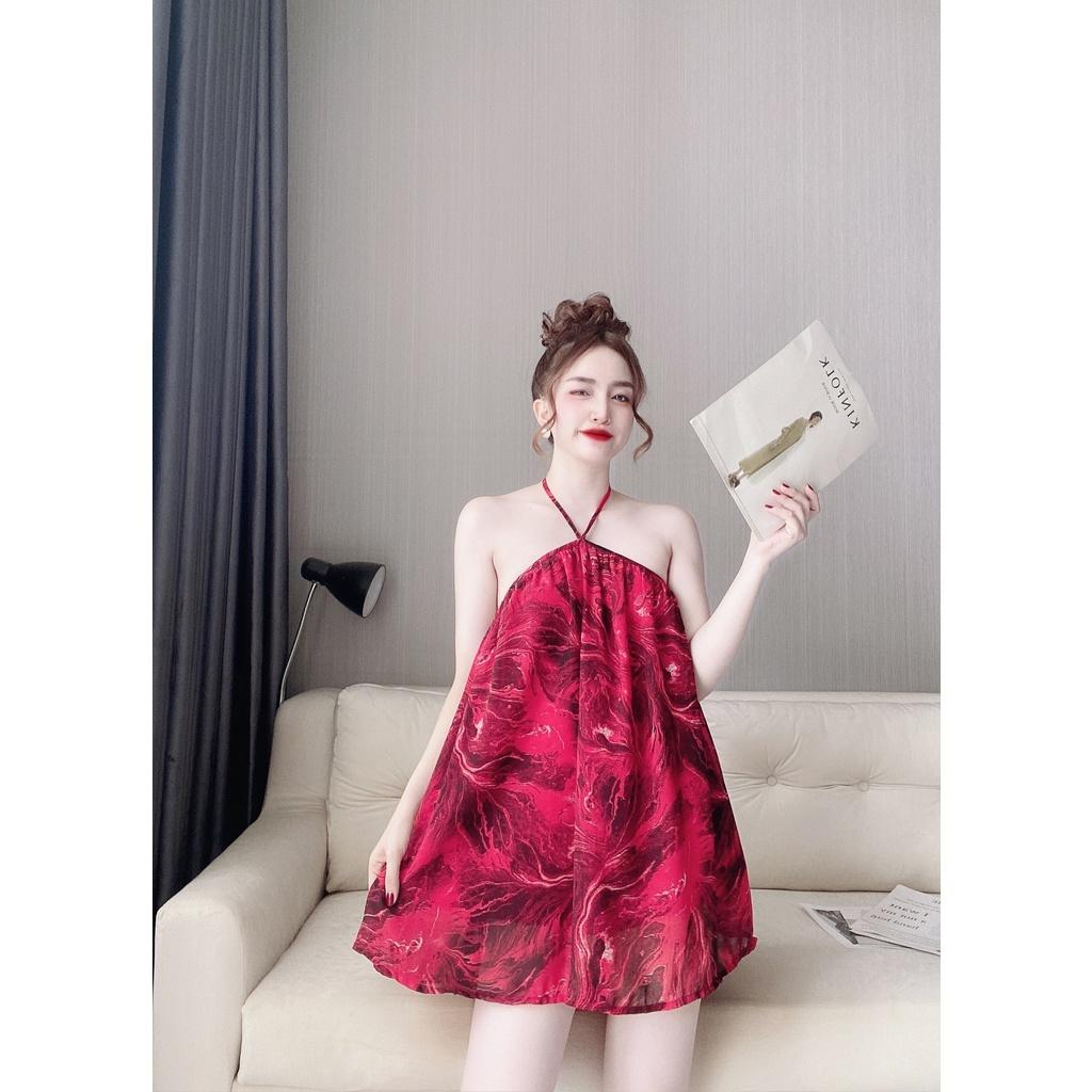 Váy yếm voan kèm quần siêu xinh