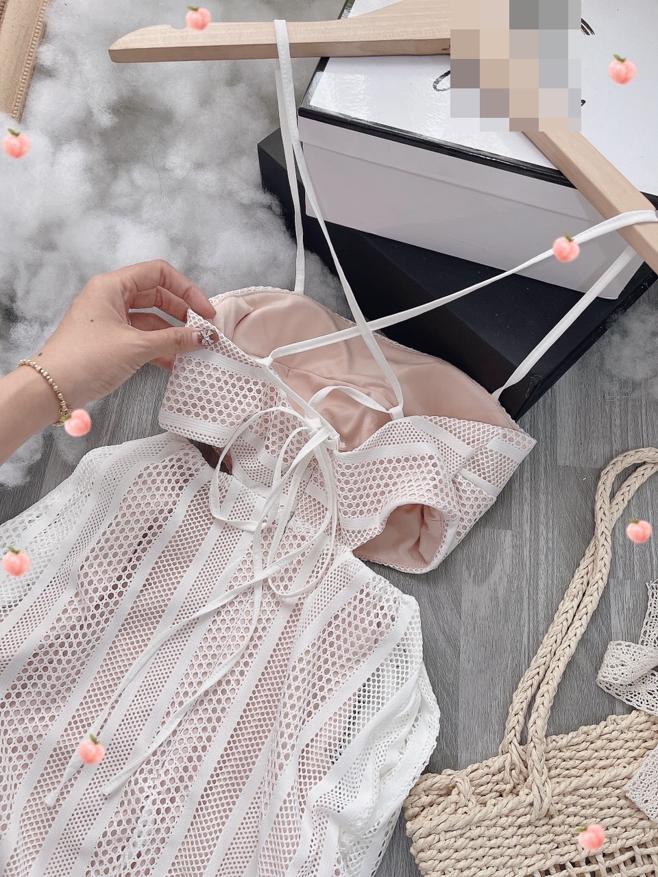 ĐẦM DÀI ĐI BIỂN MAXI DÂY CỔ U SUÔNG TRƠN KHÓE EO DẠO PHỐ DỰ TIỆC