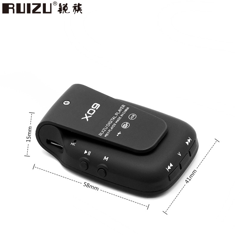 Máy Nghe Nhạc MP3 Ruizu X09 Bộ Nhớ Trong 8GB AZONE - Hàng Nhập Khẩu