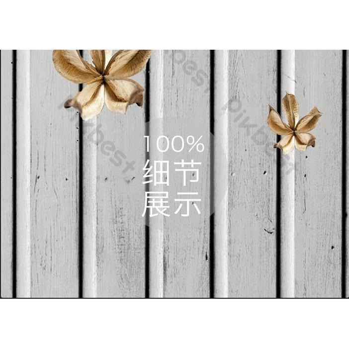 Tranh dán tường Tranh hoa khô sang trọng hiện đại, tranh dán tường 3d hiện đại MS792910