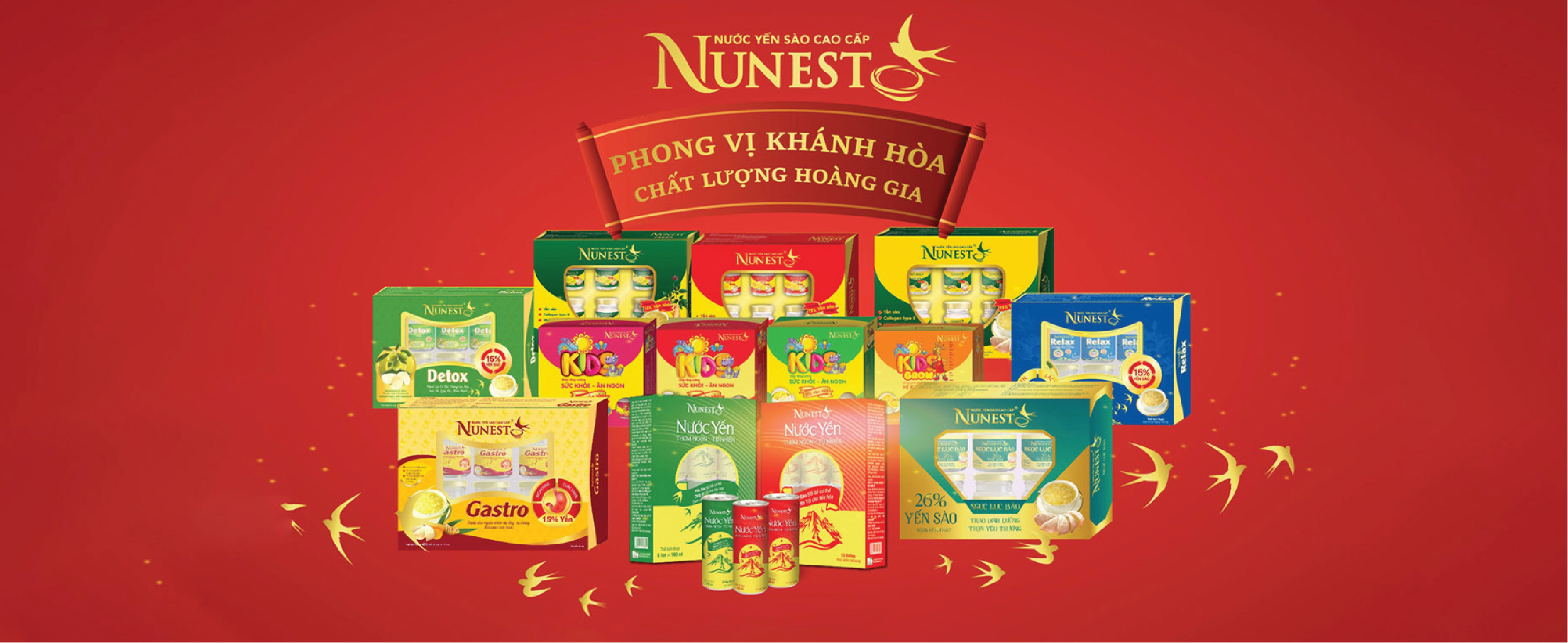 Lốc nước yến Nunest GOLD bồi bổ sức khỏe (6Lọ x 70ml)