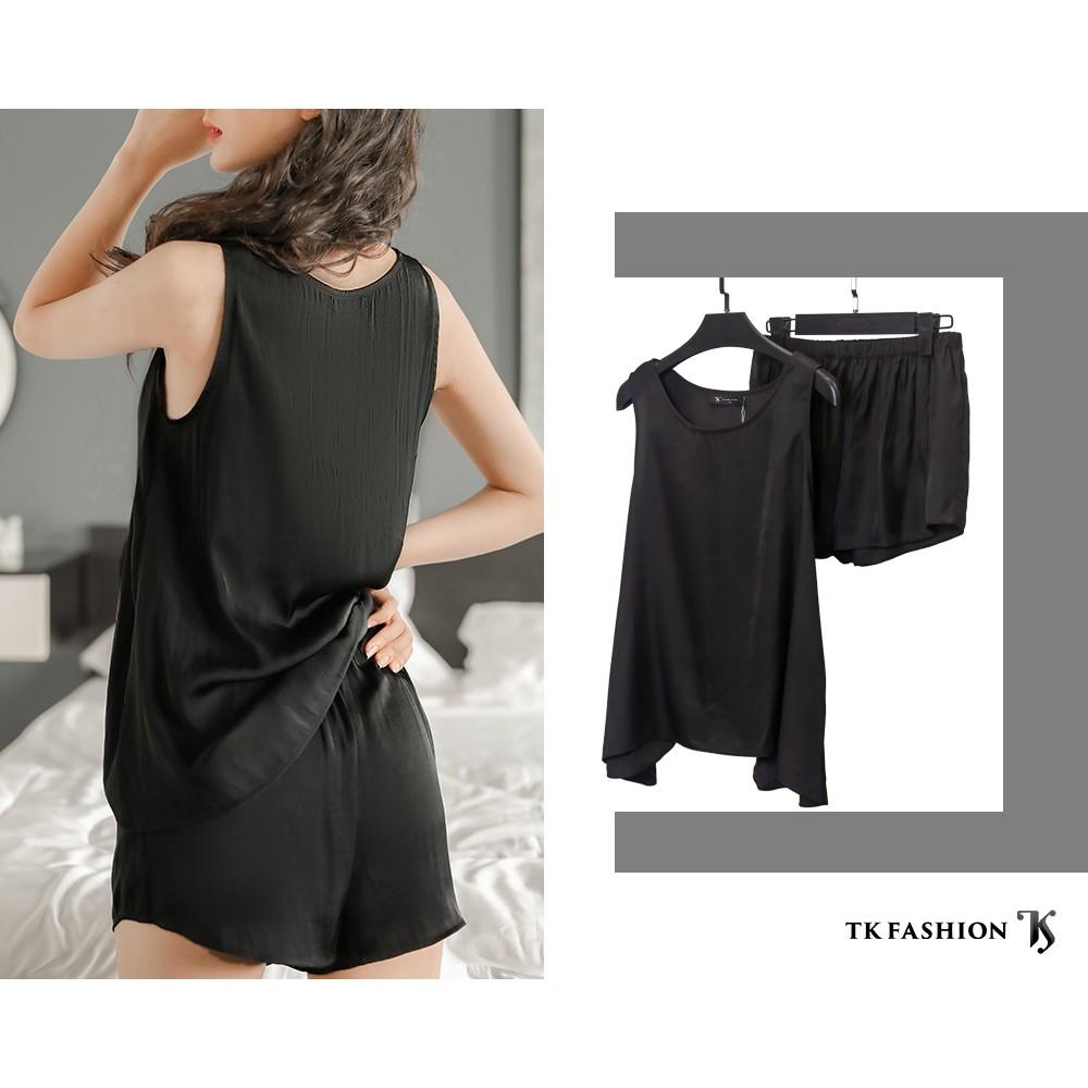 Bộ đồ ngủ nữ mặc nhà Pyjama, set đồ nữ sát nách TKFASHION BD12