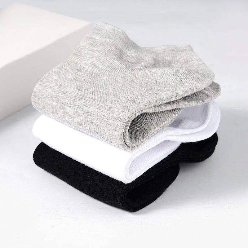 Vớ Thể Thao Bằng Cotton Thoáng Khí Màu Sắc Đơn Giản Cho Nam Nữ