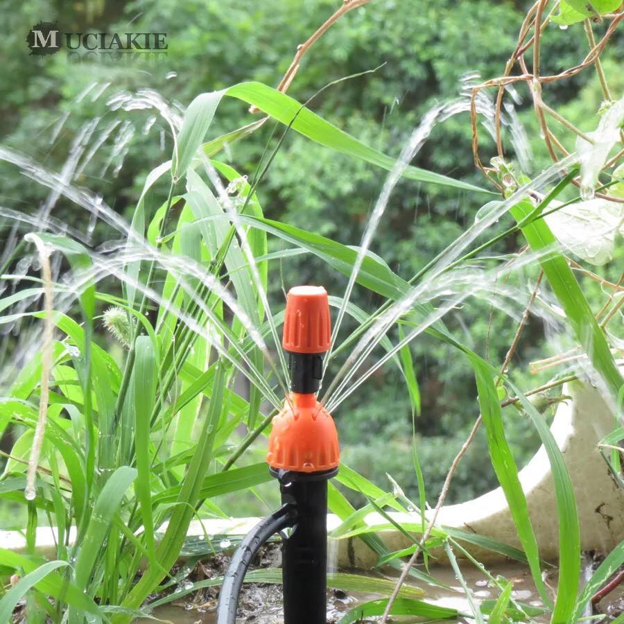 10 Bộ béc tưới nhỏ giọt 8 tia kết hợp phun sương, điều chỉnh được lưu lượng nước