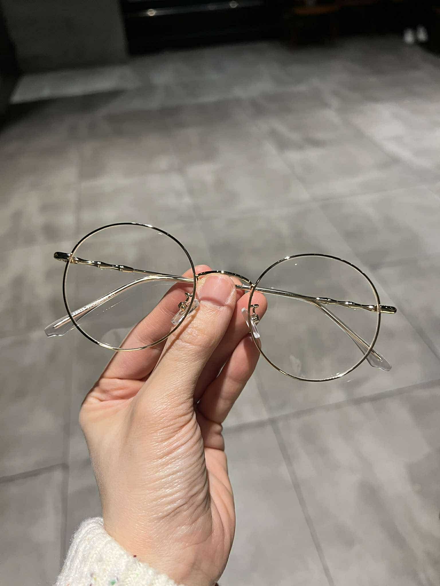 Kính Mắt tròn thời trang ulzzang Hàn Quốc