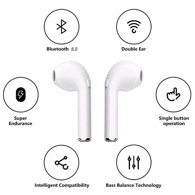 Tai Nghe Bluetooth 5.0 i7s tws Kèm Hộp Sạc