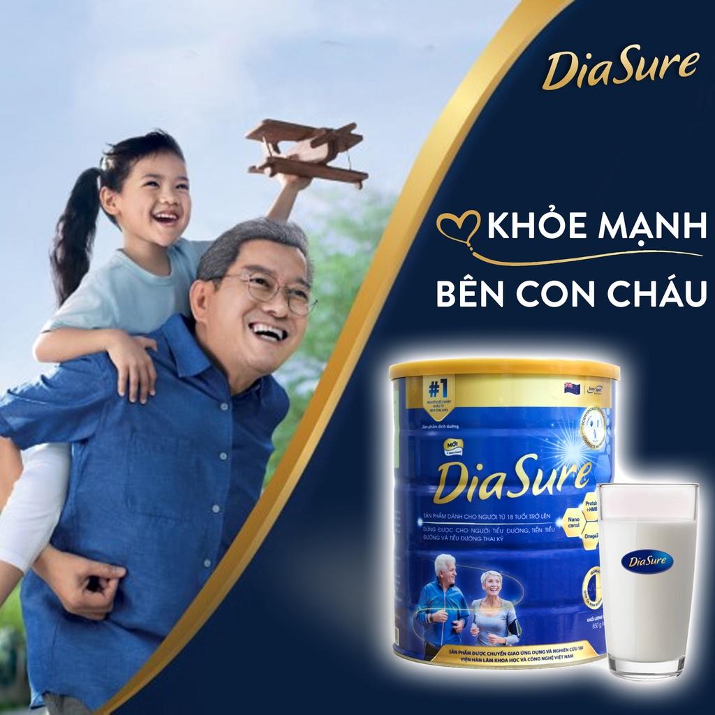 Sữa Non Diasure 850G bổ sung thêm Nano Canxi, Omega3, -Sữa dành cho người tiểu đường