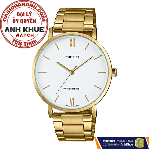 Đồng hồ nam dây kim loại Casio Standard chính hãng Anh Khuê MTP-VT01G-7BUDF (40mm)