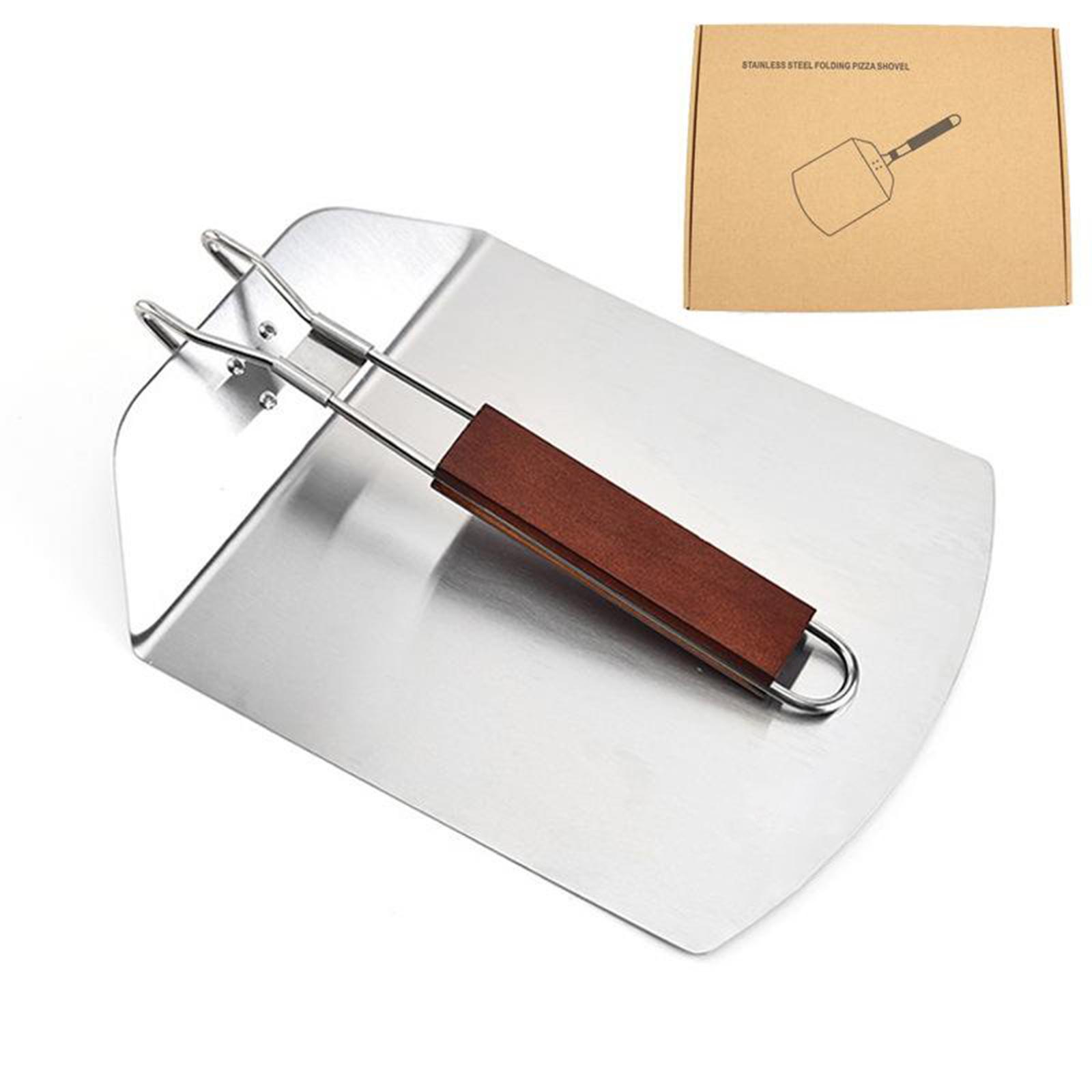 Pizza Peel Paddle, Pizza Paddle for Pizza Oven, 24cm x 57cm Foldable Wooden Handle Pizza Peel